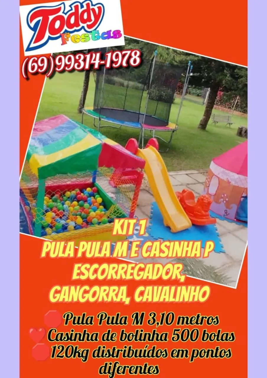 Kit 1 — Pula-Pula M + Casinha